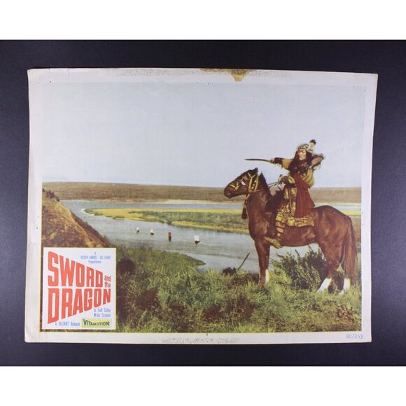 1960 Sword and the Dragon 11x14" ORIGINAL Lobby Card Joseph Harris Vitamotion - Picture 1 of 9